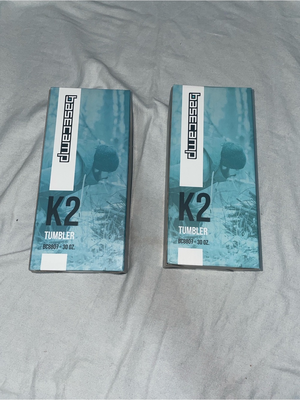 White Basecamp K2 30 oz Tumbler Set of 2 – New in Box – BC8807